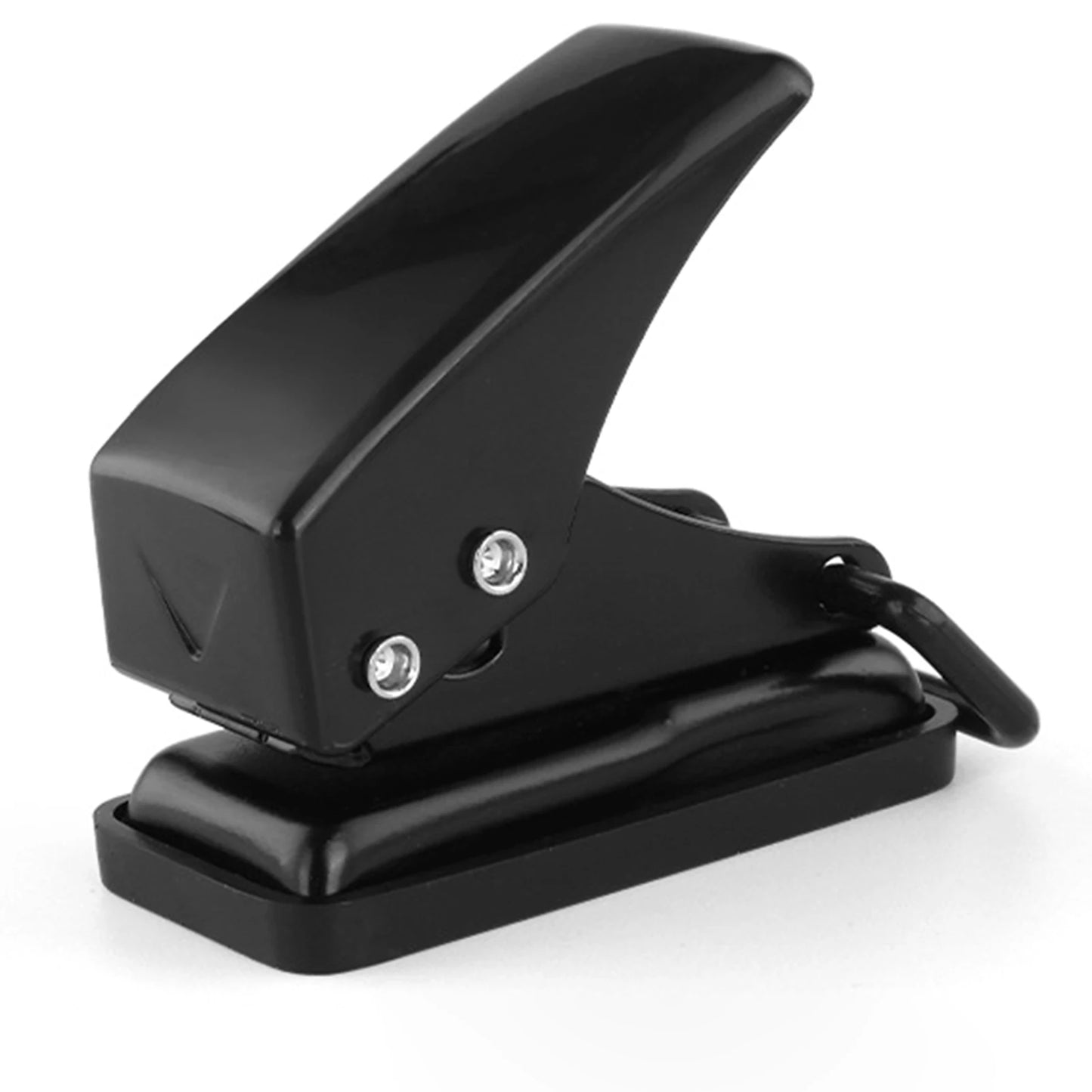 Mini Portable Handheld Puncher DIY Single Hole Paper Hole Punch Tool For Kids Multipurpose Efficient Papers Hole Punch Tool Peaceful Pleasures Health and Wellness Black