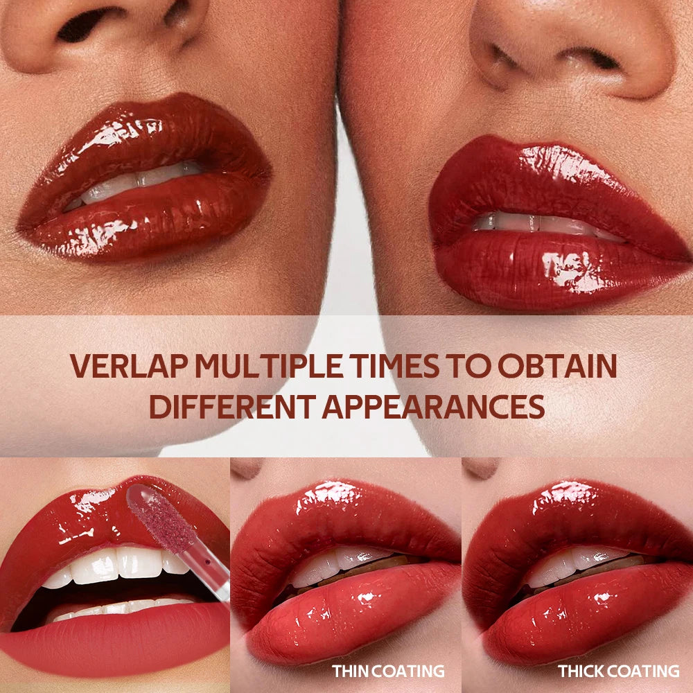 Lip Stain Lip IV Hydrating Glossy Lip Stain with 12HR Hydration Long-Lasting Nourish Rose Lips Hydra Glossy Wetness Makeup Peaceful Pleasures Health and Wellness