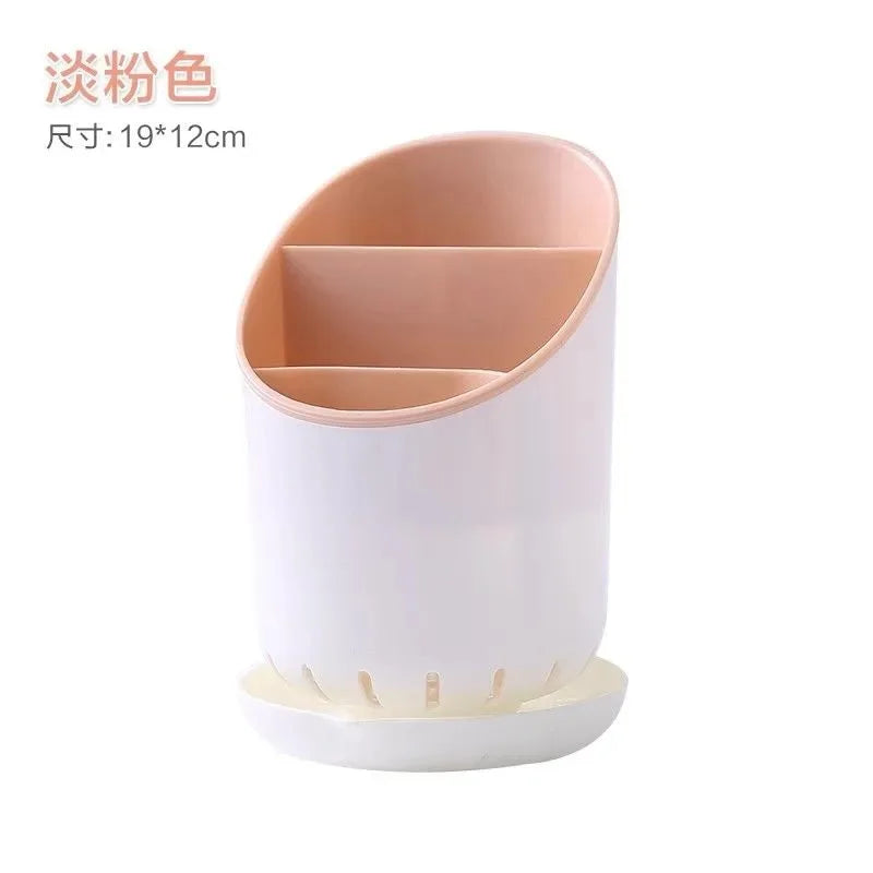 Chopstick Holder with Drain Plate | Kitchen Utensil Organizer