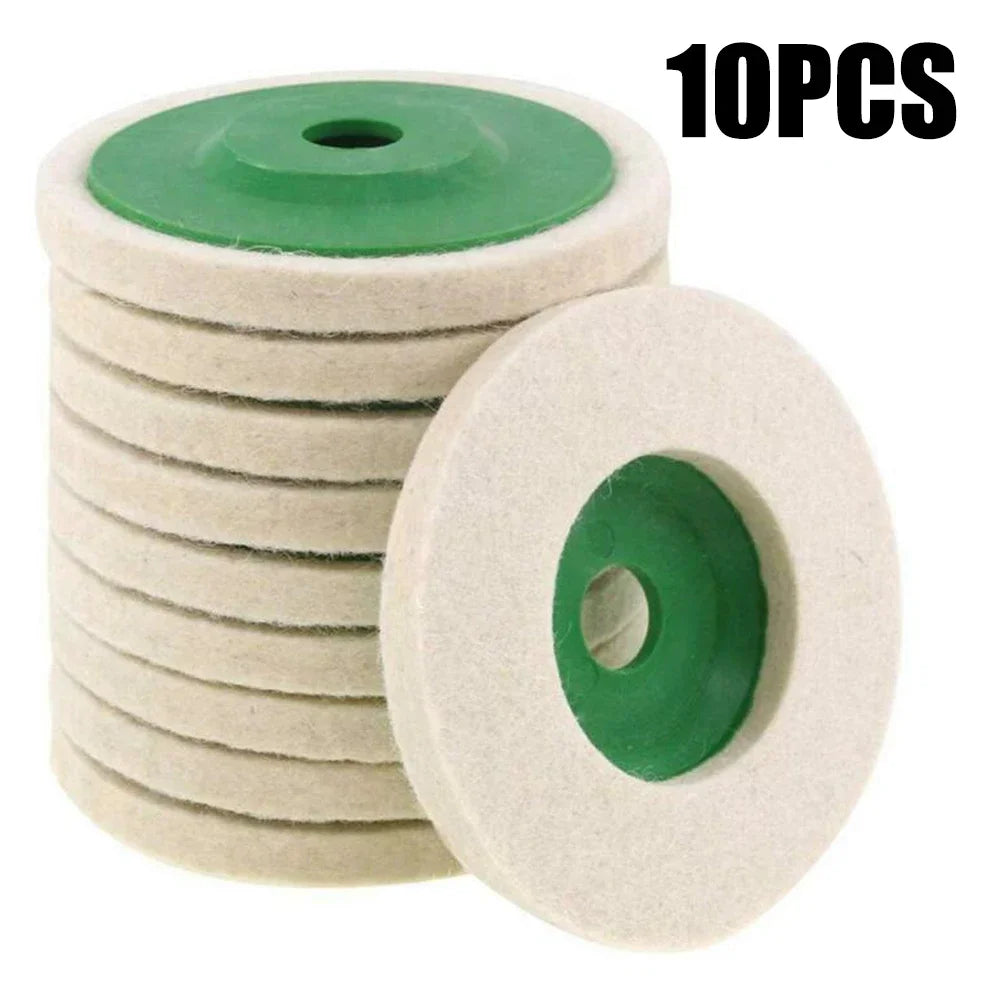 Wool Polishing Buffing Pads for Angle Grinder – 3 or 10 Pack Peaceful Pleasures Health and Wellness
