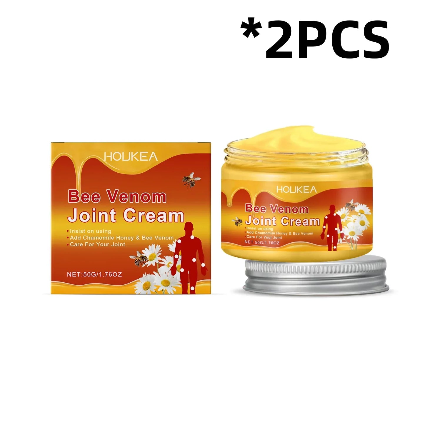 HOUKEA Bee Venom Joint & Skin Moisturizing Cream 50g