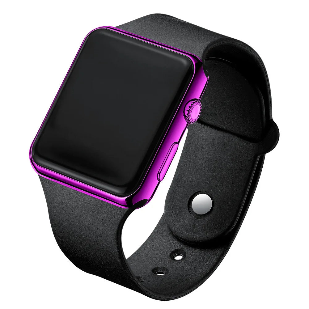 RUNERR Men's LED Digital Sport Watch – Square Dial Silicone Band