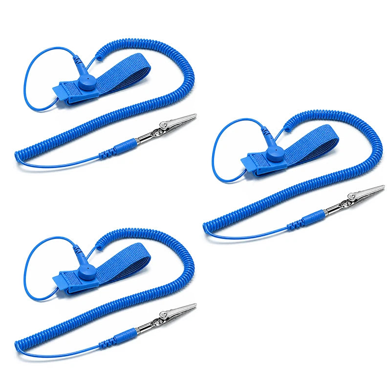 Anti-Static ESD Wrist Strap Grounding Band with Alligator Clip