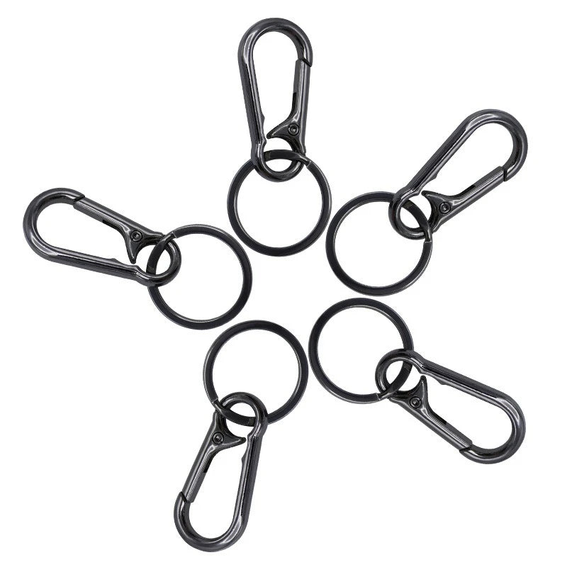 Stainless Steel Carabiner Keychain Clip | Waist Belt Key Ring Carabiner Key Ring Peaceful Pleasures Health and Wellness