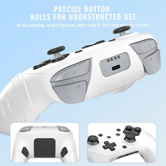 Silicone Case & Grip Caps for Nintendo Switch 2 Pro Controller Controller Silicone Case Oasis Select