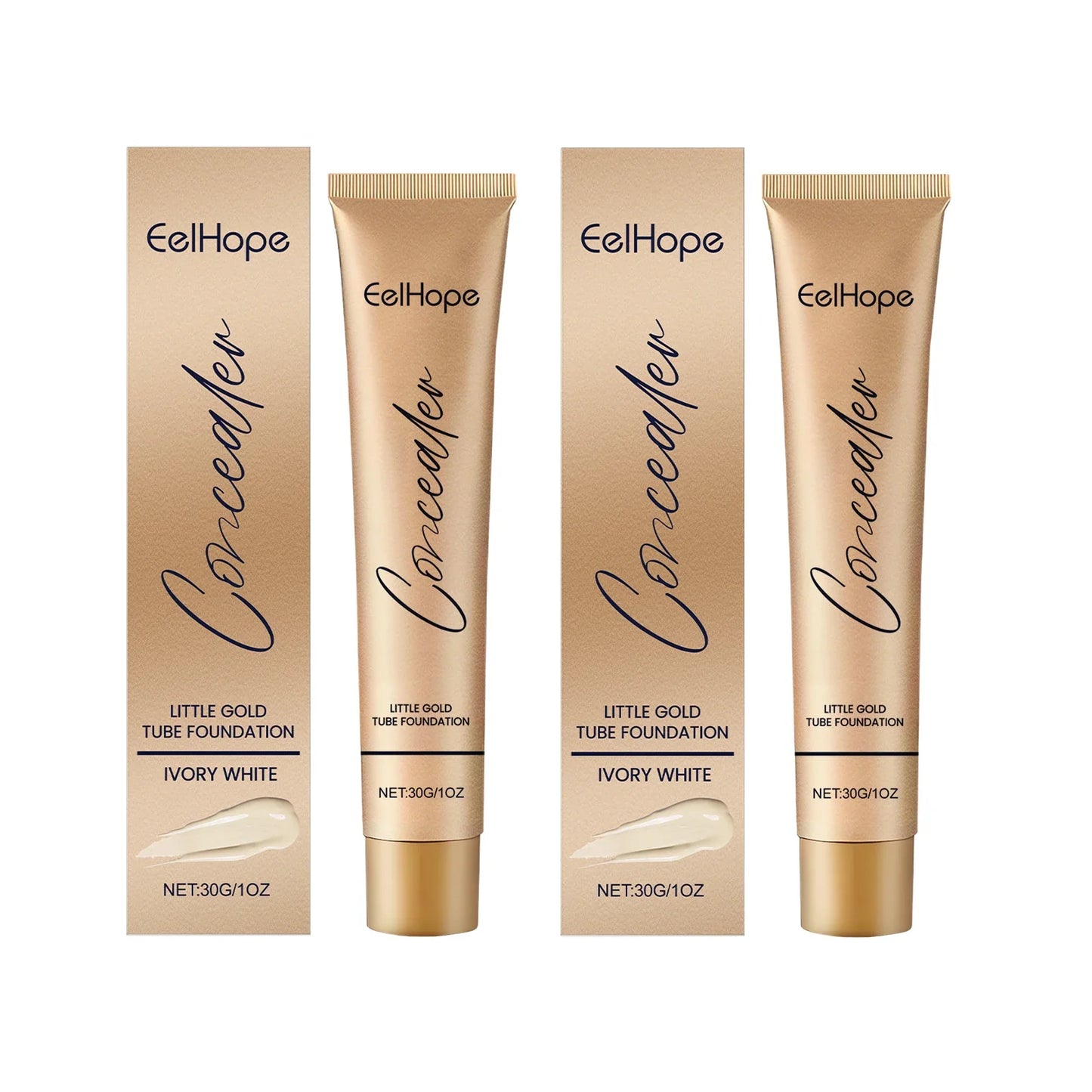 Eelhope 2-in-1 Foundation & Concealer Gold Tube 30ml