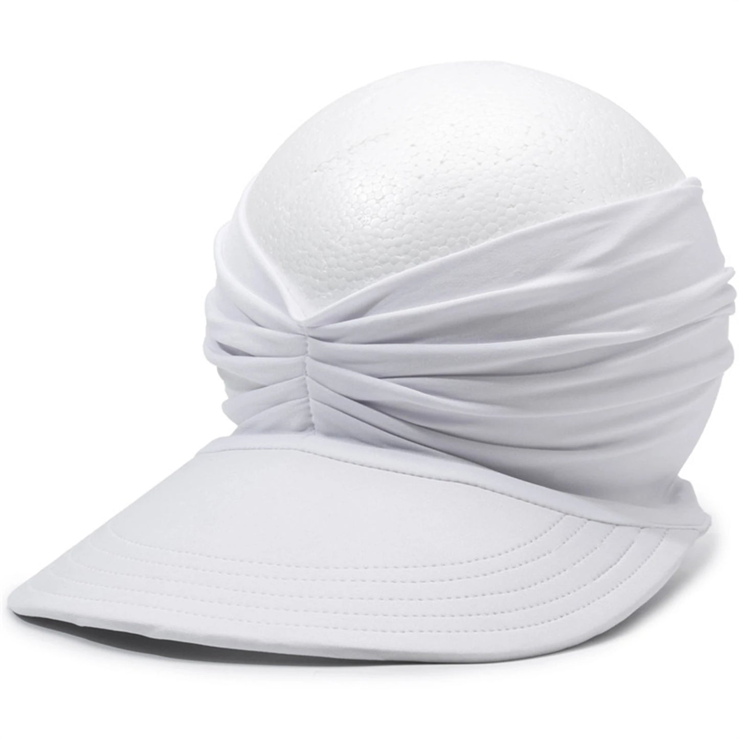 Wide Brimmed Sun Hat, Summer Sun Protection Empty Top Hat,Upf 50+ Uv Protection Beach Cap,For Morning Jogging And Outdoor Sports Peaceful Pleasures Health and Wellness White As Shown