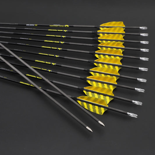 Archery Pure Carbon Arrows ID4 2 Spine 300-1000 3 Natural Feather Peaceful Pleasures Health and Wellness ID4.2-sp700