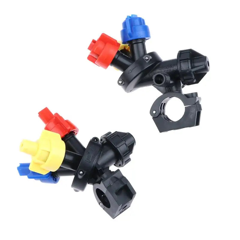 3 Heads Spray Tube Fittings Pipe Clamp Adjustable Sector Prevent Dripping Garden Watering Agricultural Sprayer Connect Tool Peaceful Pleasures Health and Wellness