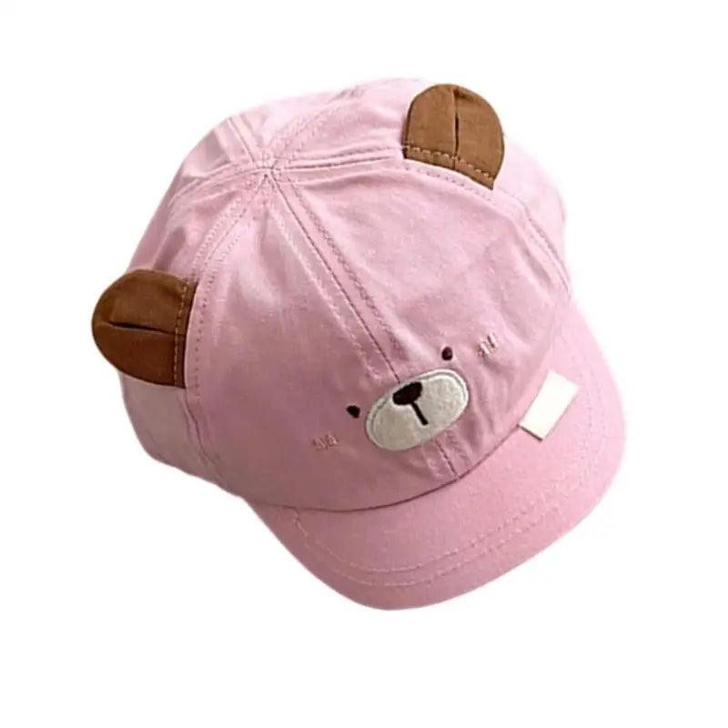Baby Cotton Sun Hat – Cute Animal Design & Adjustable Strap