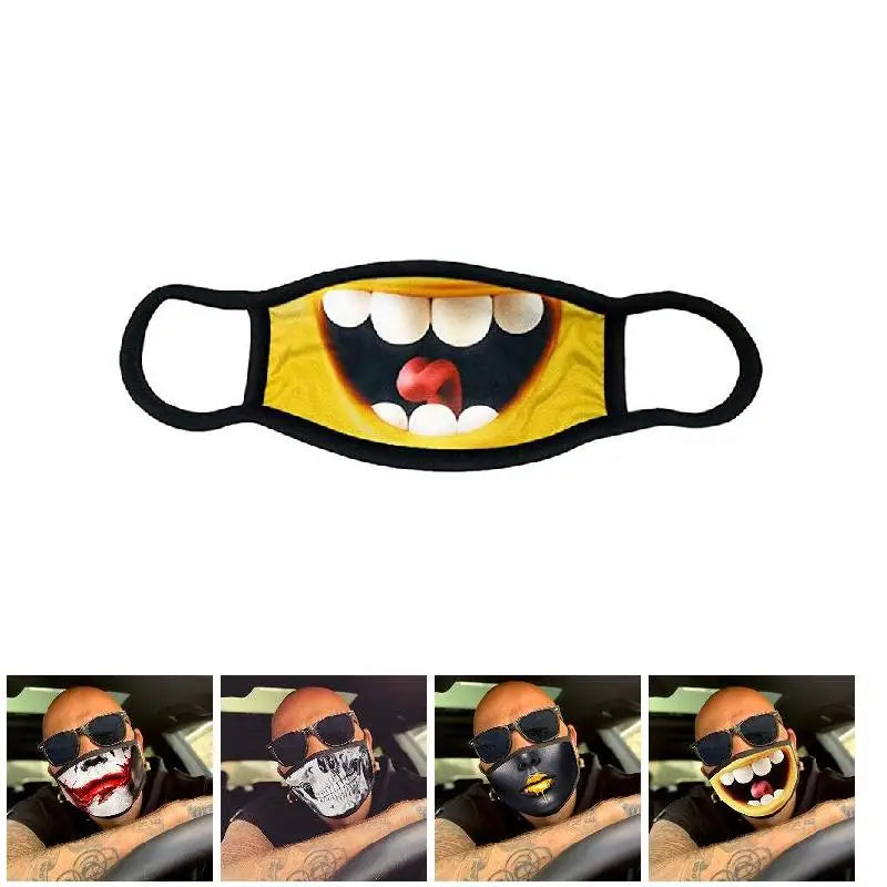 Funny Facial Expression Mask Washable And Reusable Face Masks for Men Women Adults Elders Peaceful Pleasures Health and Wellness