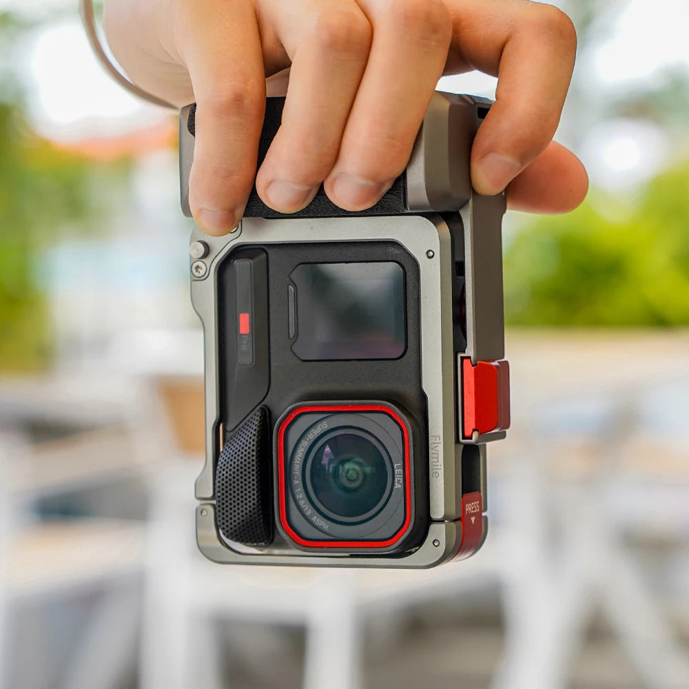 Camera Bracket For Insta360 Ace Pro1/2 Camera Grip Sports Camera Protective Bezel Accessory 1 PC Lens Cap And Hand Strap Peaceful Pleasures Health and Wellness