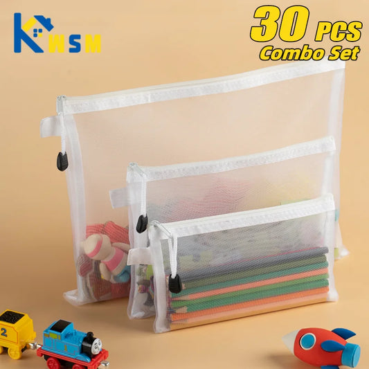 Mesh Zipper Storage Bags | Waterproof Nylon Organizer Pouches Zipper Storage Pouches Oasis Select