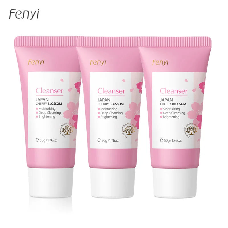 Sakura Foam Facial Cleanser – Brightening, Acne & Oil Control