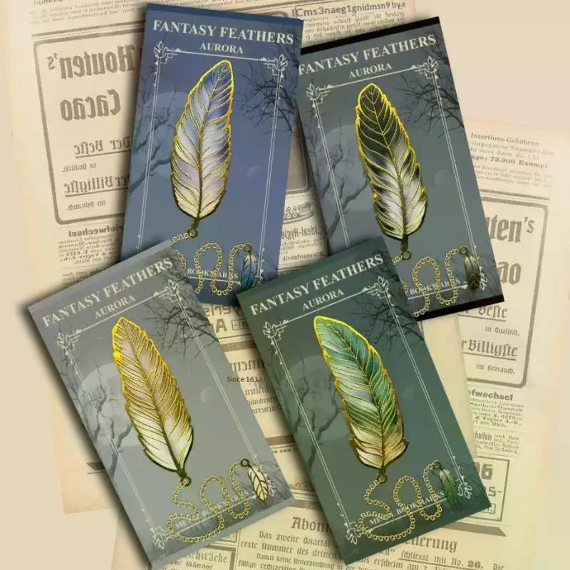 Vintage Gold Metal Bookmark with Chain Pendant | Page Divider