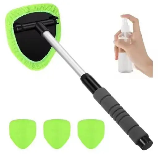 Microfiber Car Windshield Cleaning Brush Kit – Extendable Handle Windshield Cleaning Kit Oasis Select