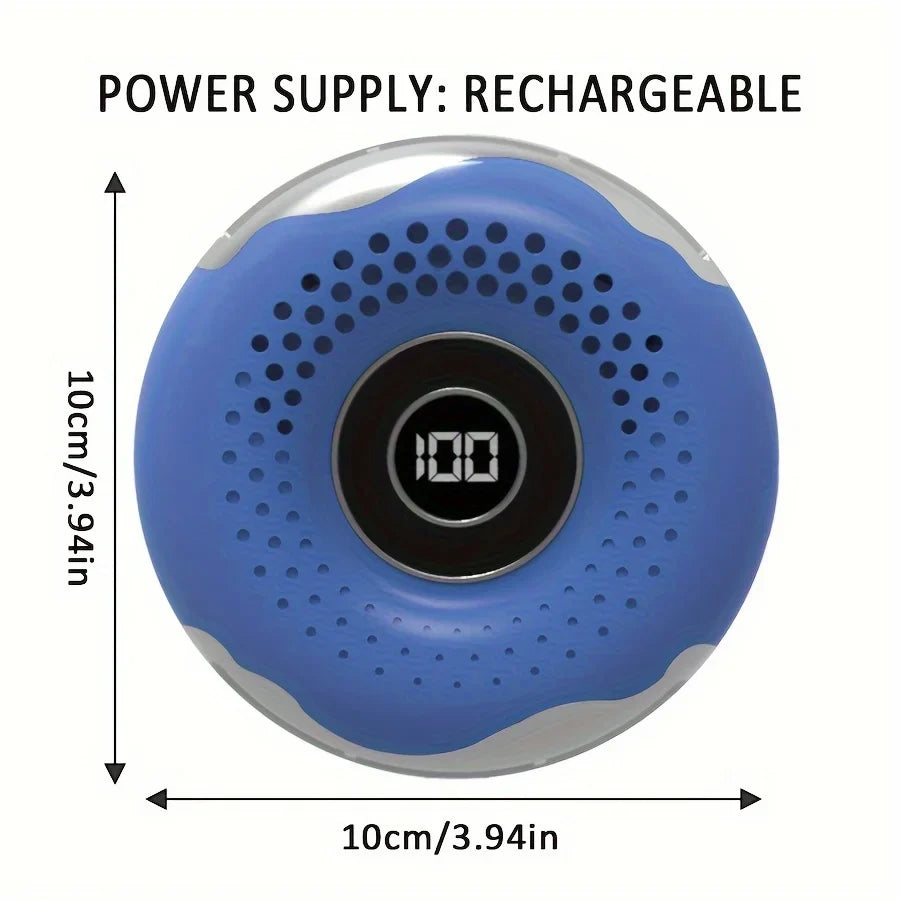 URGGU Rechargeable Neck Fan – 3-Speed Portable USB Cooling Fan