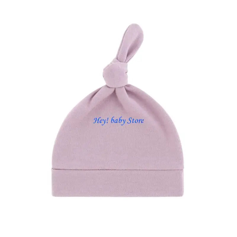 Soft Cotton Knotted Baby Hat – Newborns & Infants 0–24M