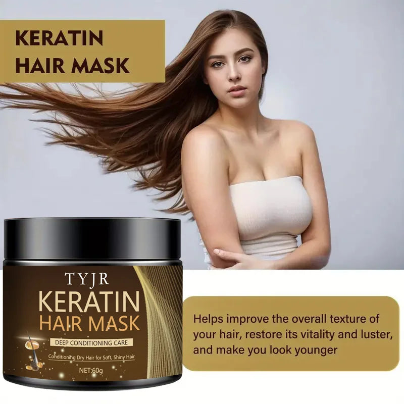 Keratin Hair Mask 60g – Repair Frizzy & Damaged Hair
