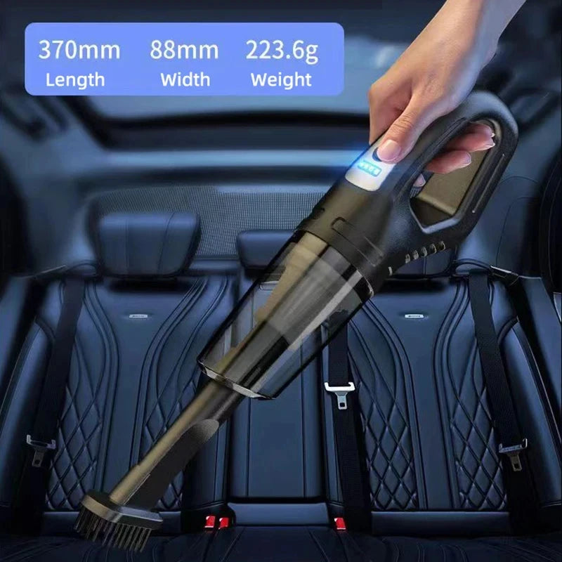 Auto multifunctionele stofzuiger Handheld krachtige zuigkracht Oplaadbare auto en thuis Kleine draadloze stofzuiger voor tweeërl Peaceful Pleasures Health and Wellness