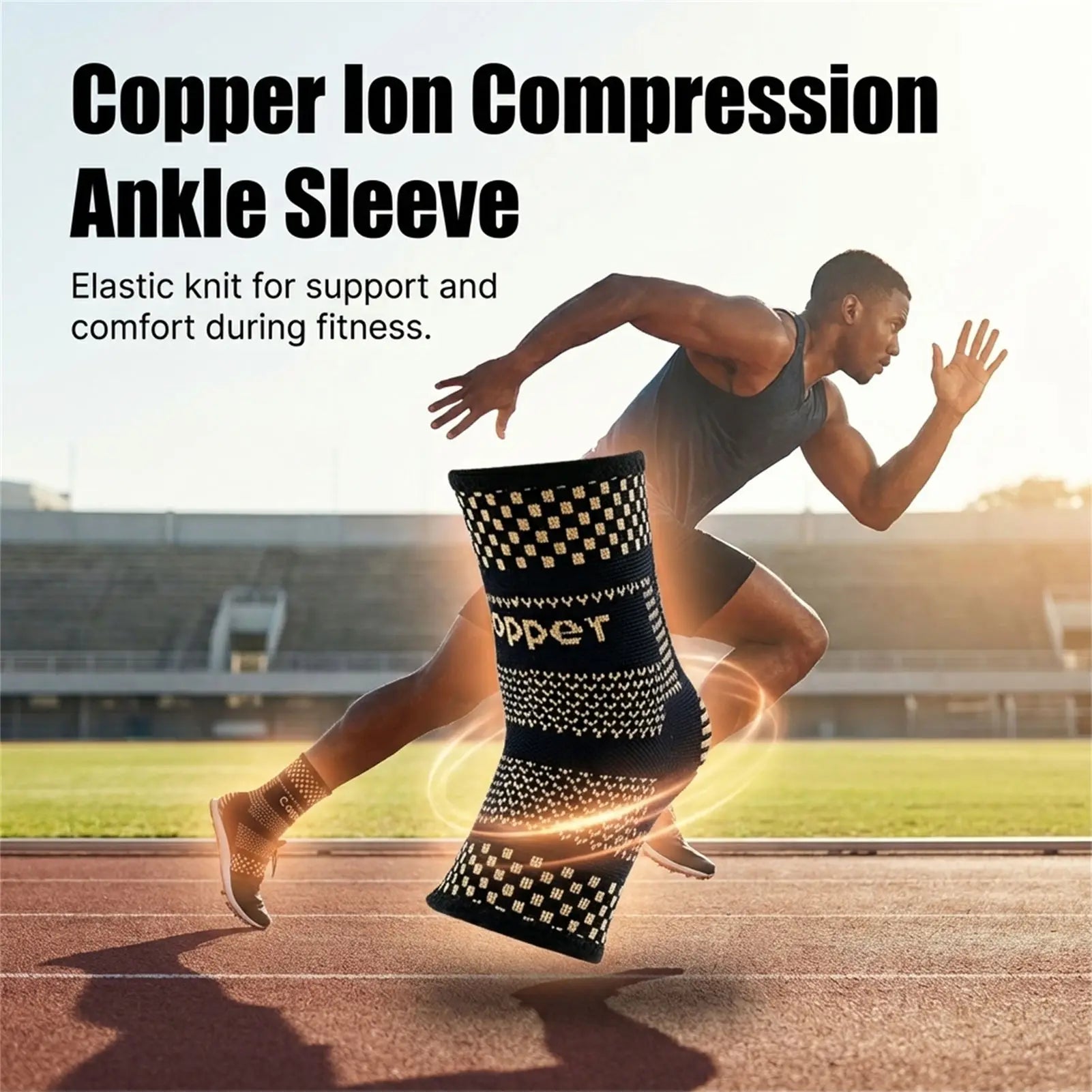 Copper Ion Wrist Support With Feature For Gym And Outdoor Sports Peaceful Pleasures Health and Wellness