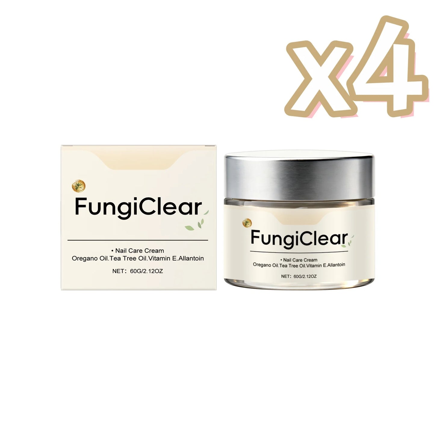 Strengthening Nail Care Cream Repair Weak Nails Herbal Extract Nourish Restore Health Lasting Effective Fingernail Toenails Care Peaceful Pleasures Health and Wellness 60g Boxed x 4