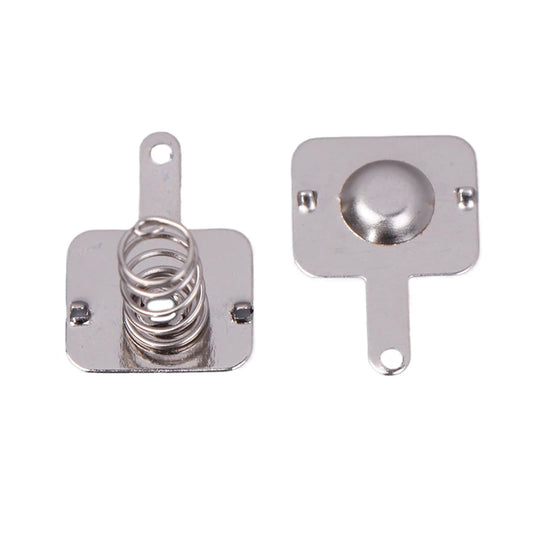 20PCS High Quality Silver DIY 18650 Battery Sheet Spring Contact Sheet Battery Box Positive And Negative Single Bipolar Peaceful Pleasures Health and Wellness Default Title