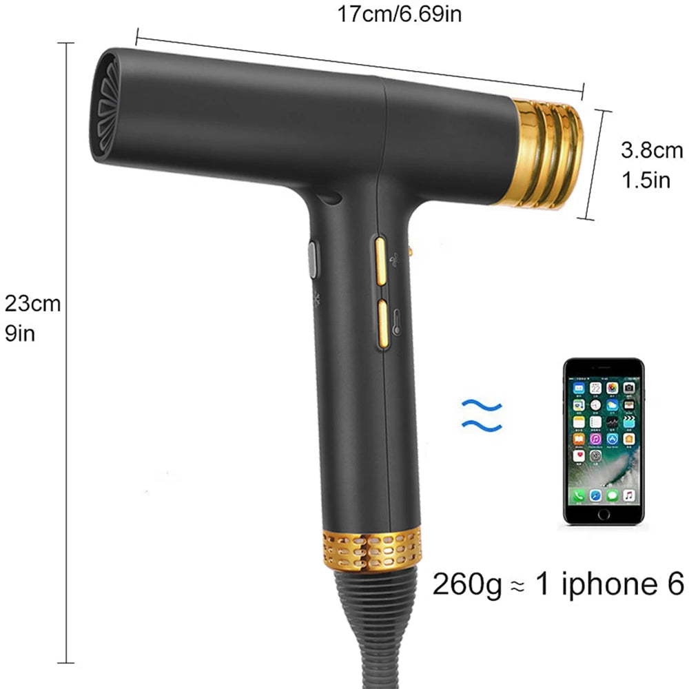 110000rpm Brushless Professional Hair Dryer Negative Ion Blower High Speed Salon Home Blower Appliance Hair Care Tools Peaceful Pleasures Health and Wellness