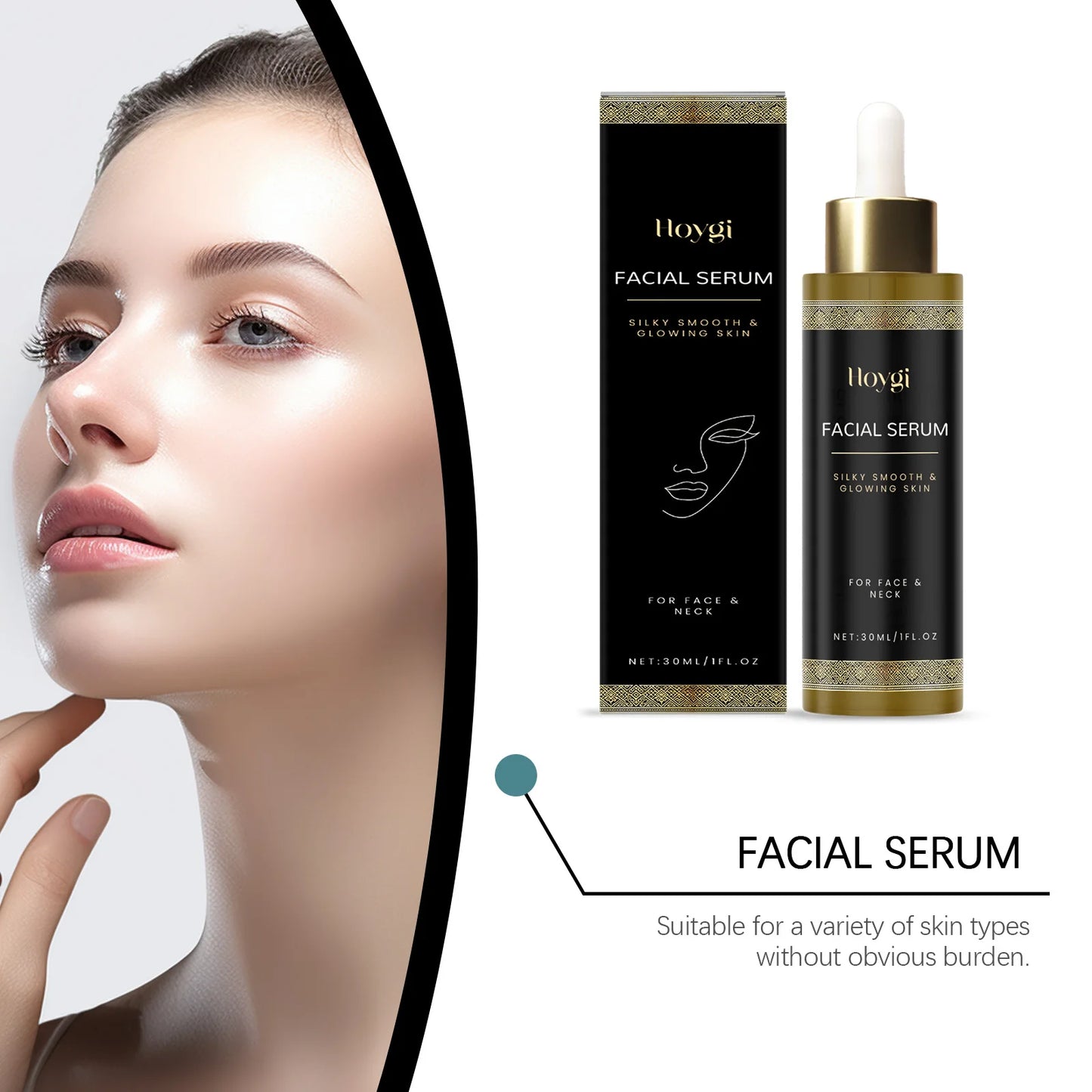 Hoygi Facial Essence Serum – Hydrating & Radiance-Boosting 30ml