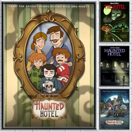 Haunted Hotel Game Poster – HD Waterproof Self-Adhesive Wall Art Wall Art Poster Peaceful Pleasures Health and Wellness