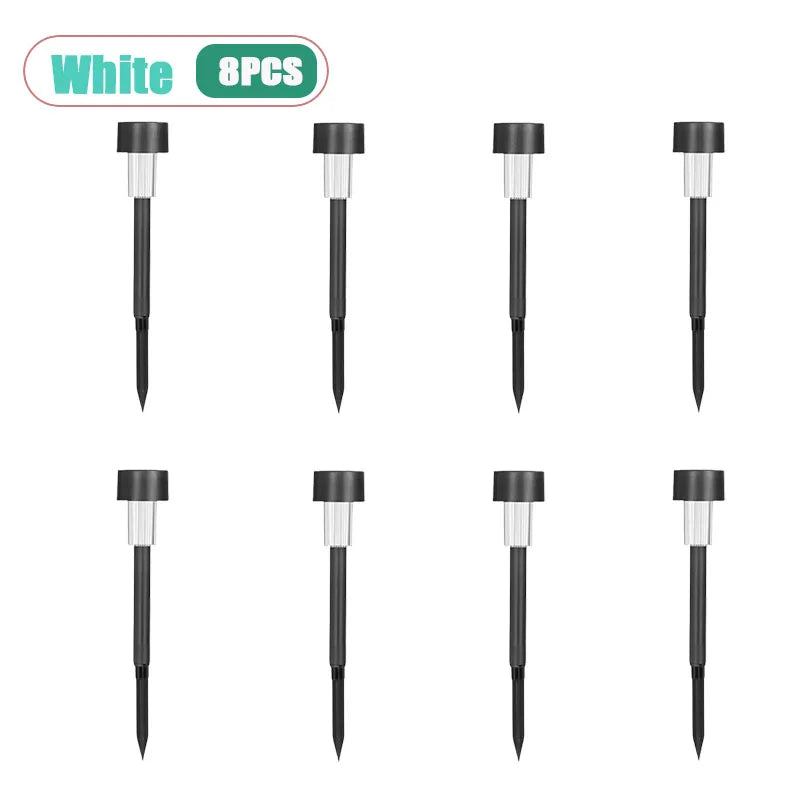 Solar Stainless Steel Pathway Lights | Waterproof Garden Stake Lamps