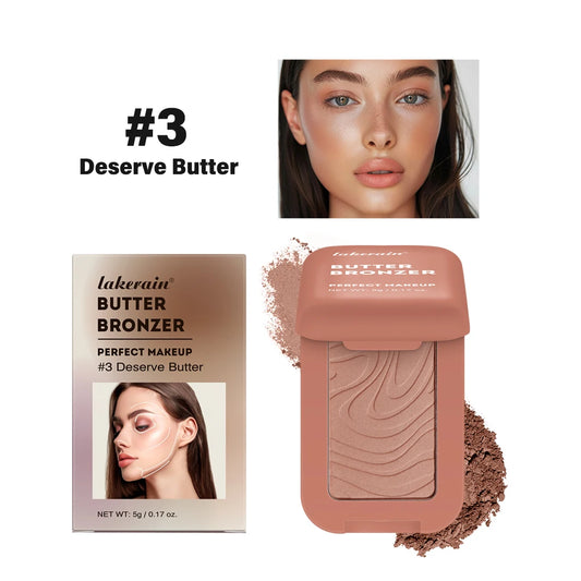 Matte Butter Bronzer Contour Palette for Dark Complexions Matte Bronzer Palette Peaceful Pleasures Health and Wellness