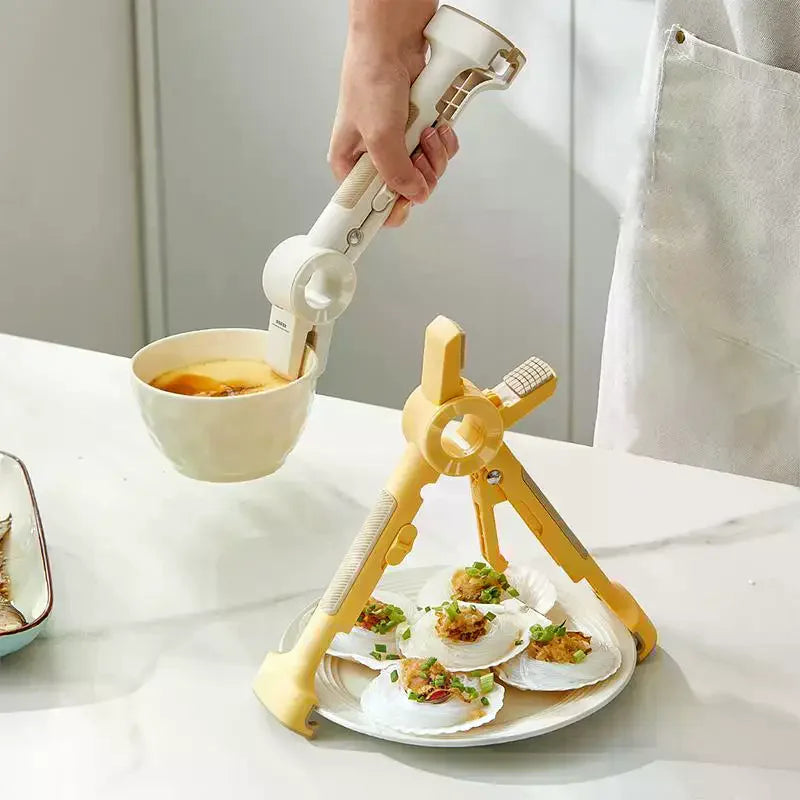 2-in-1 Silicone Hot Plate Gripper & Anti-Scald Bowl Holder Kitchen Safety Clip Peaceful Pleasures Health and Wellness