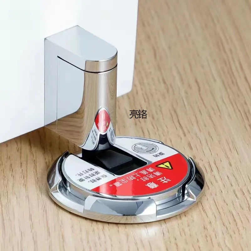 Magnetic Door Stopper – No-Drill Silent Floor Stop with Adhesive