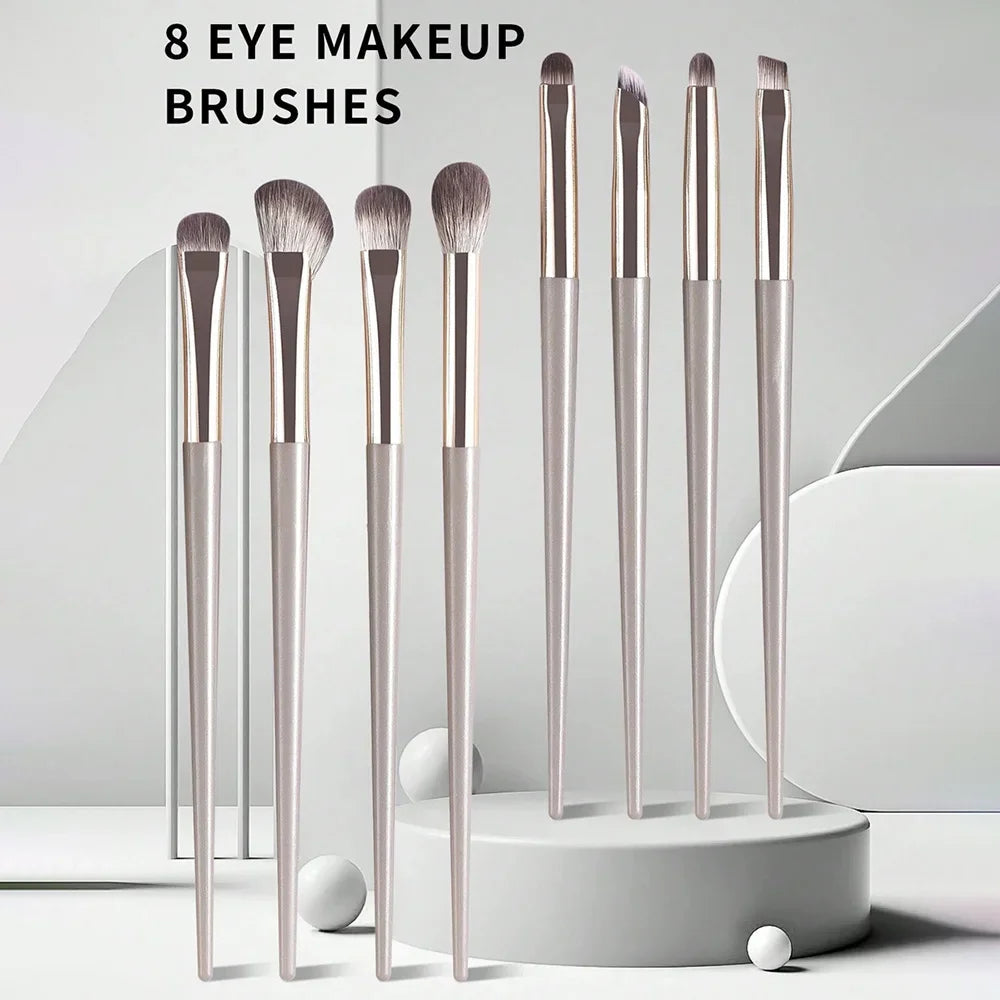 8-Piece Eye Makeup Brush Set – Eyeshadow, Liner & Brow