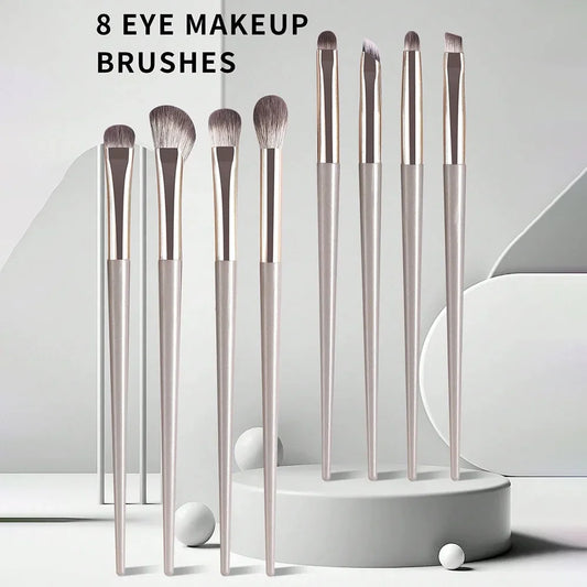 8-Piece Eye Makeup Brush Set – Eyeshadow, Liner & Brow Eye Makeup Brushes Peaceful Pleasures Health and Wellness 01