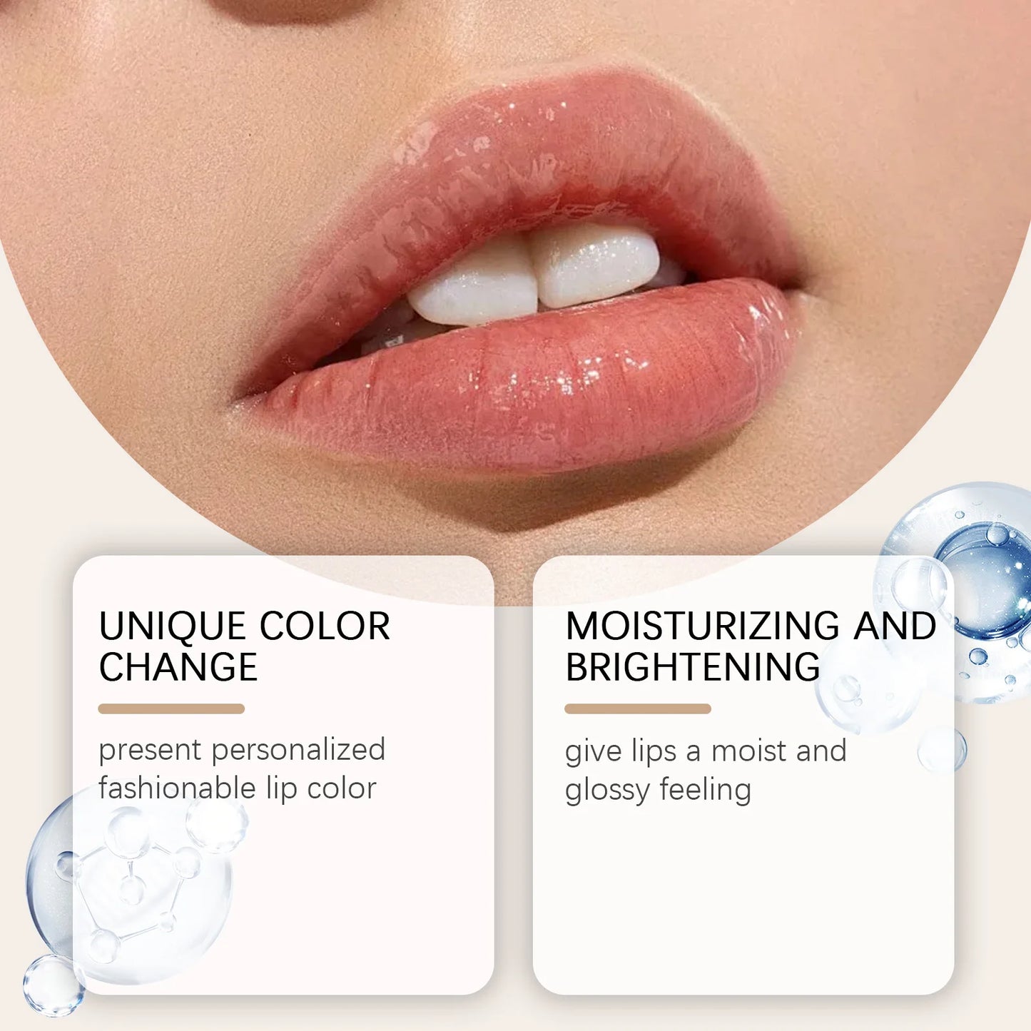 Gold Foil Color-Changing Lip Balm – Moisturizing & Transfer-Proof