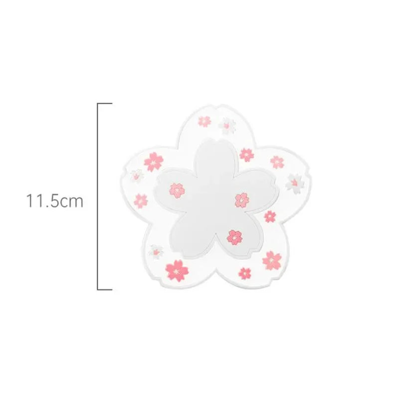 Kawaii Sakura Cup Coaster | Non-Slip Japanese PVC Table Mat