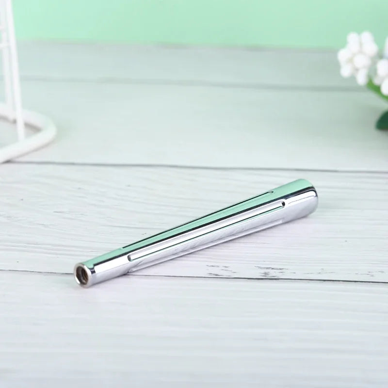 2026 Globe Trotter Chrome Color Brass Yaqi Safety Razor Handle 95mm Length 7.5-12mm Diameter for Grooming And Shaving Peaceful Pleasures Health and Wellness