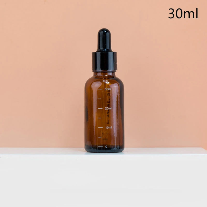 Amber Glass Dropper Bottles 5ml–100ml | Refillable & Travel