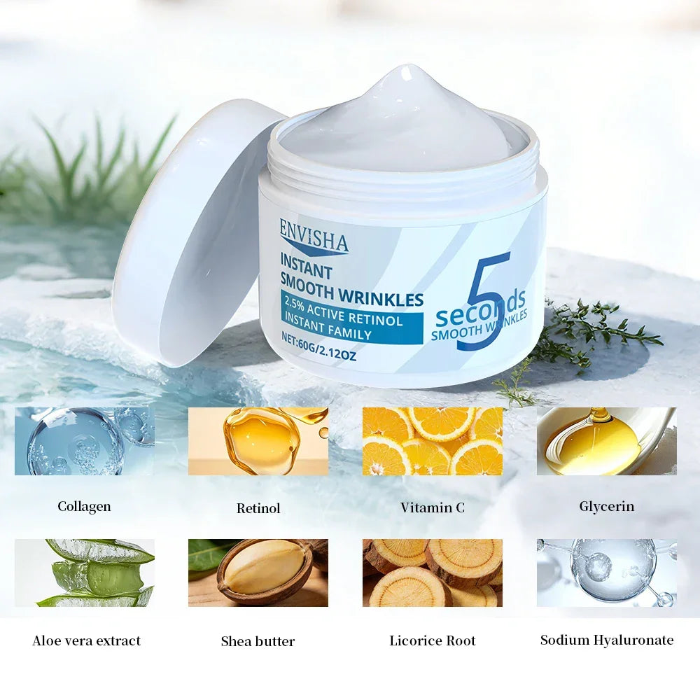 ENVISHA 5-Second Retinol Anti-Wrinkle Cream – Firming & Lifting, 60g Face Cream Peaceful Pleasures Health and Wellness
