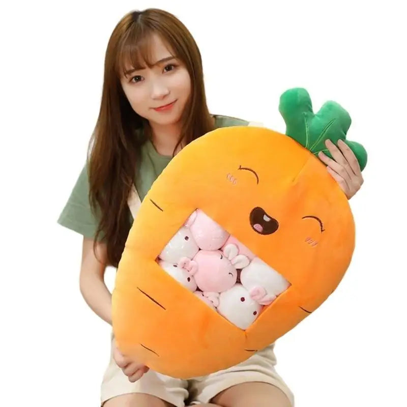Stuffed Fruit Plush Toy | Strawberry Carrot Kids Gift Set