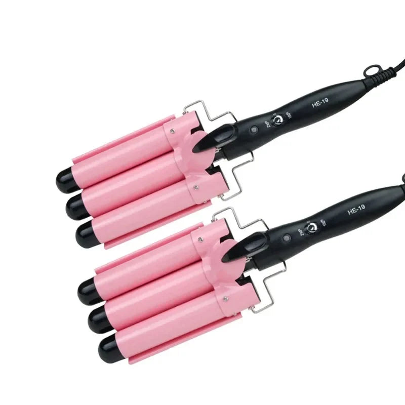 Triple Barrel Hair Curler | Fast-Heating Ceramic Wave Wand