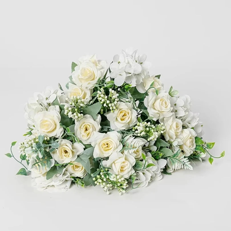 Silk Gardenia Hydrangea Artificial Bouquet | Wedding & Home Decor