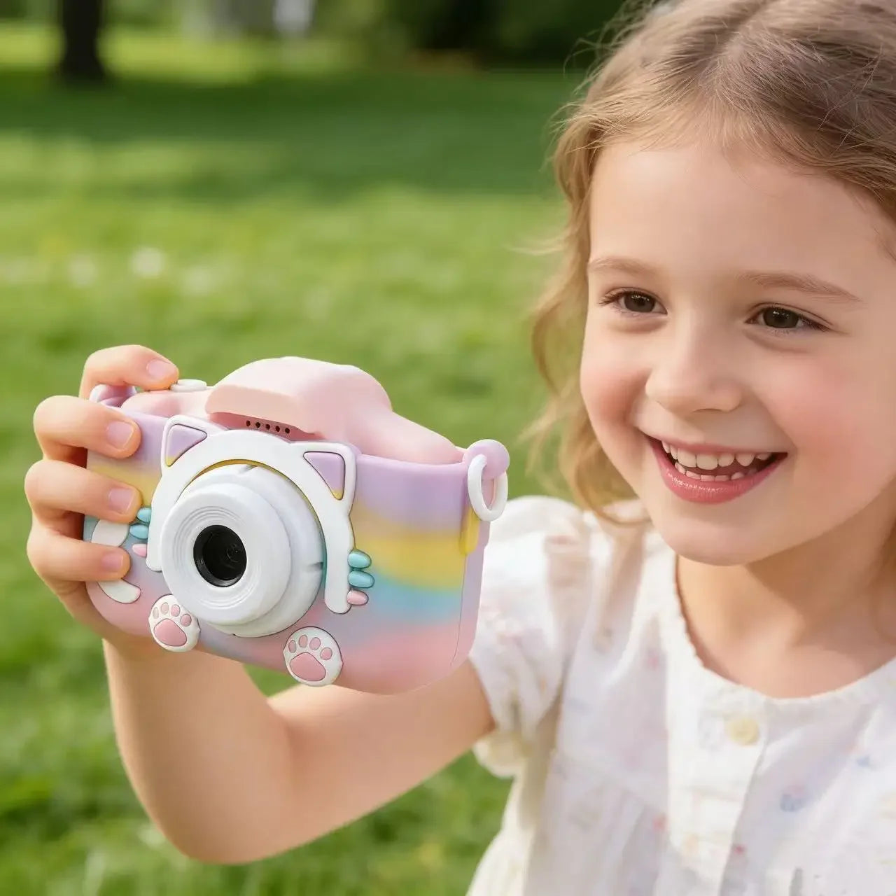Children's Camera - Cute Cartoon Design with Dual High Definition Cameras for Recording Boys And Girls Educational Holiday Gift Peaceful Pleasures Health and Wellness