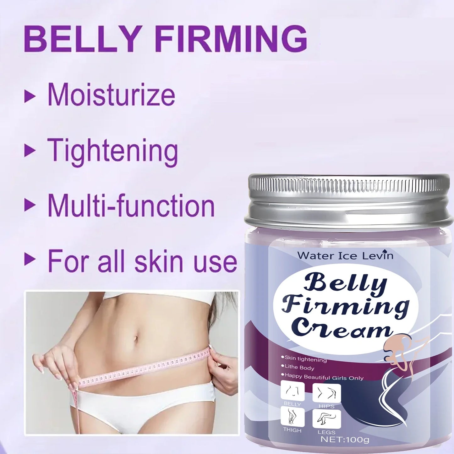 Firming Body Cream – Jojoba Oil & Caffeine for Belly & Thighs