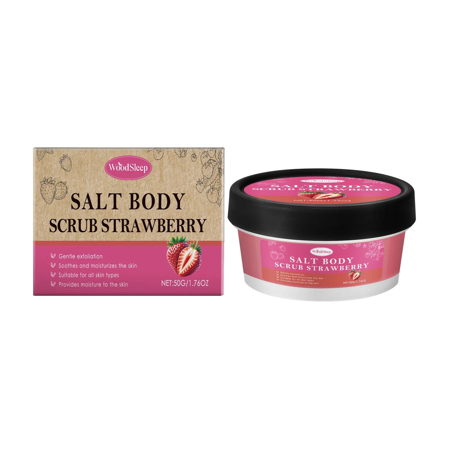 Antioxidant Body Scrub – Exfoliates, Firms & Nourishes Skin Body Scrub Peaceful Pleasures Health and Wellness Strawberry Flavor