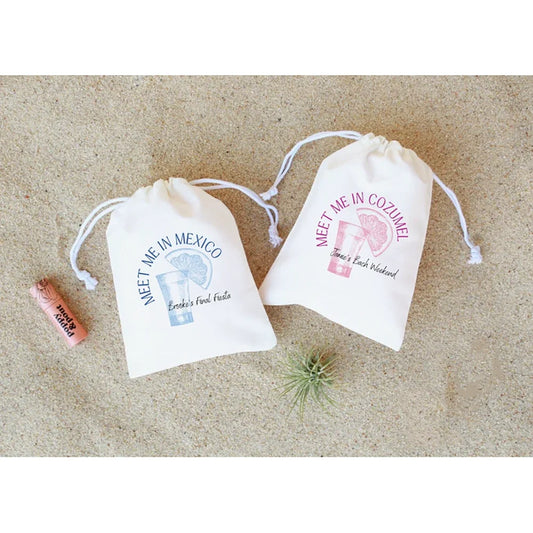 Custom Hangover Kit Bags – Bachelorette & Wedding Favors Party Favor Bag Peaceful Pleasures Health and Wellness