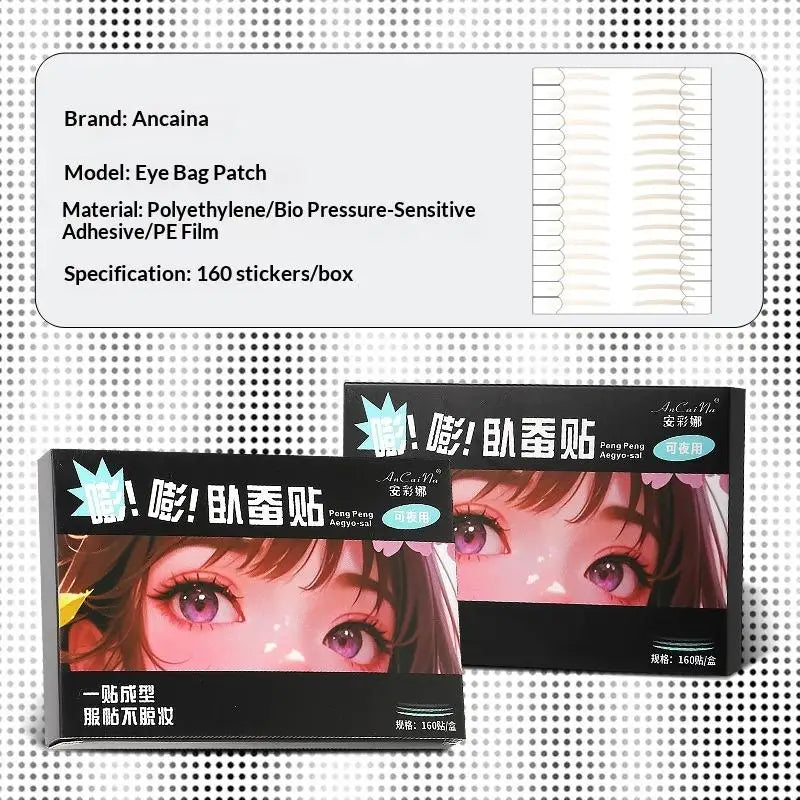 160 Pcs Under-Eye Fake Teardrop Patch Ultra Stay Beautiful Eyes Invisible Waterproof Eye Big Eyes Makeup Tools Beginner Friendly Peaceful Pleasures Health and Wellness