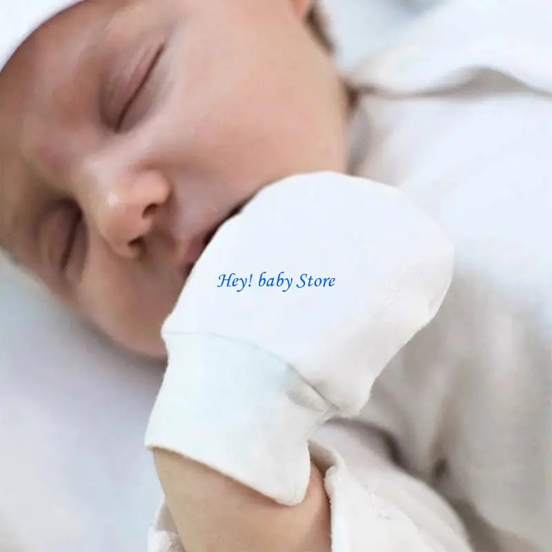 Baby Anti-Scratch Mittens & Socks Set – 2 Pairs Soft Cotton